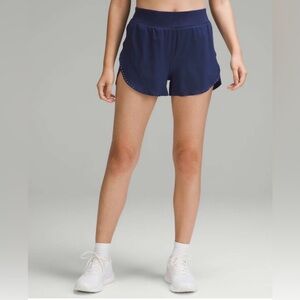 Lululemon Fast and Free Reflective High-Rise Classic-Fit Short 3" Night Sea, Sz4
